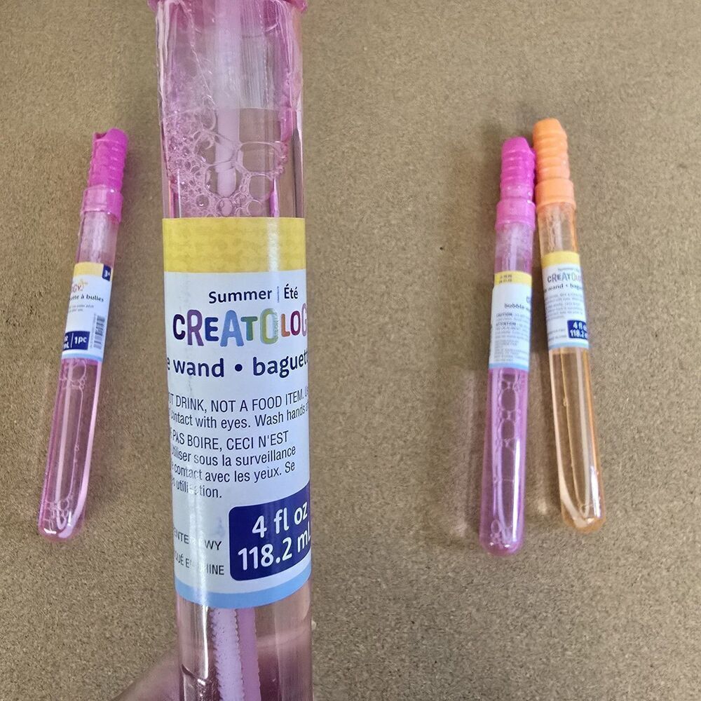 6Pk 4 Fl Oz Bubble Wands - Creatology - Picture 3 of 6